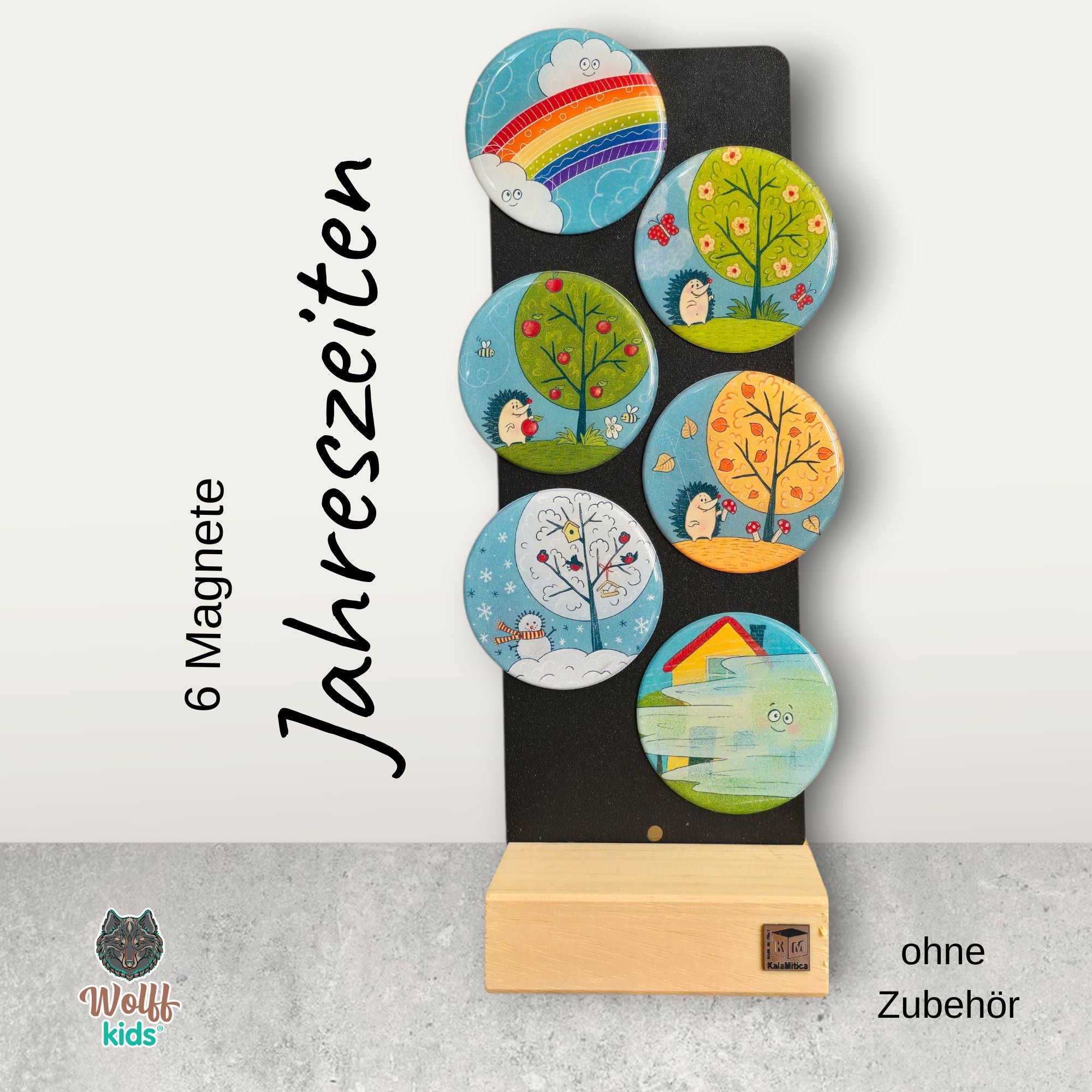 Jahreszeiten-Set: 5 Magnete + 1 đgratis